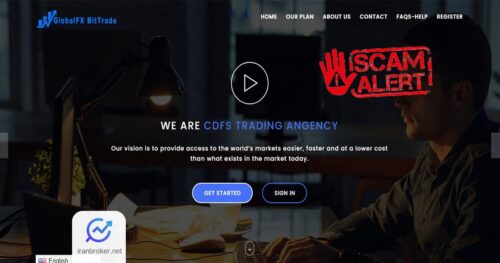 صفحه اصلی سایت گلوبال اف ایکس بیت ترید